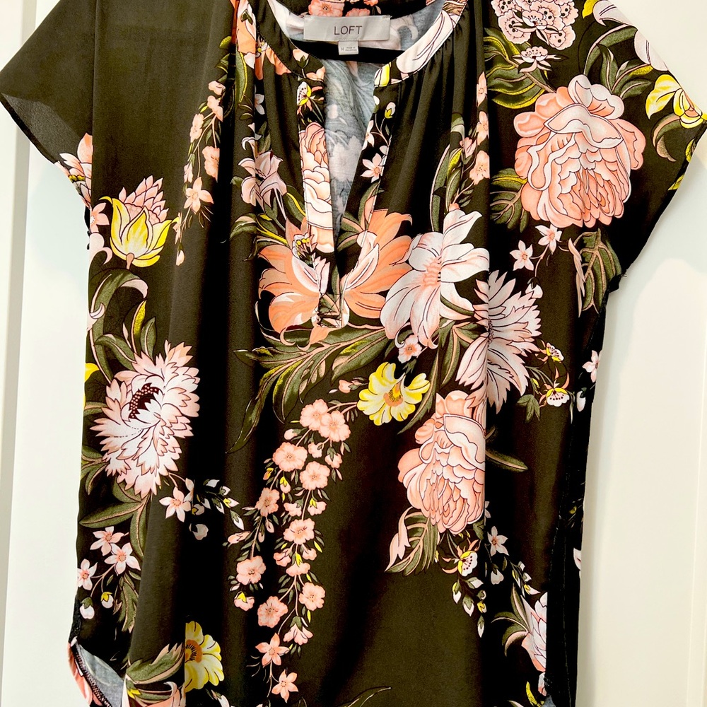 LOFT V neck Blouse
